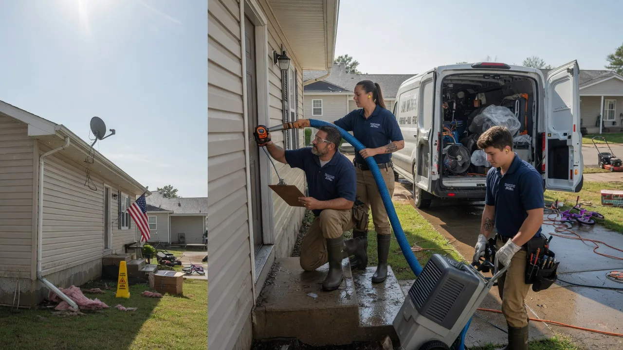 Ceiling Water Damage Restoration in Spencerville, OH near me